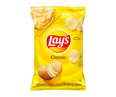 Delicious Lay’s Potato Chips, Classic, 8 oz Bag